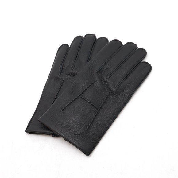 Hermès H Black Leather gloves - Picture 1 of 7